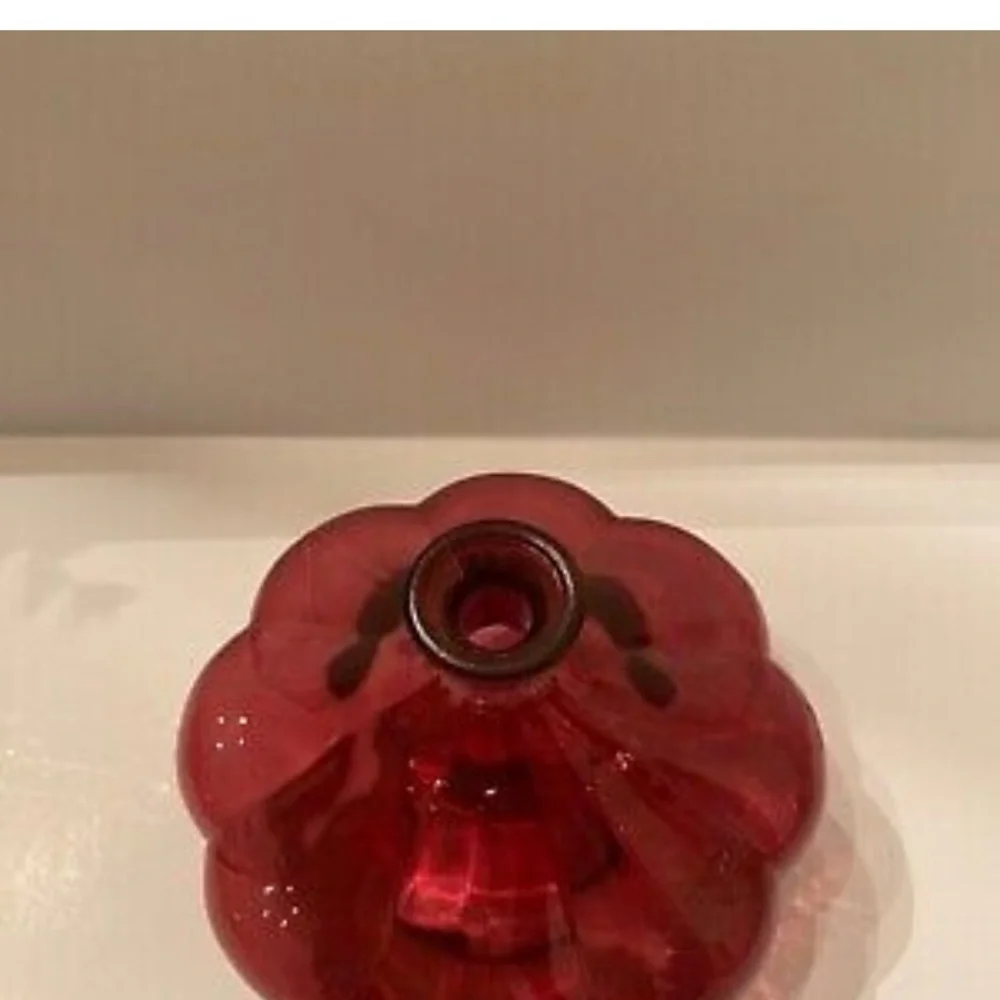 Ikea Cranberry Glass Bud Vase by Ikea Sweden